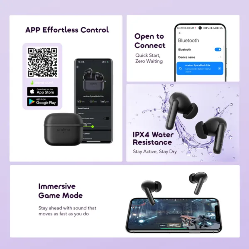 Oraimo SpaceBuds Lite True Wireless Spatial Earbuds (OTW-324)