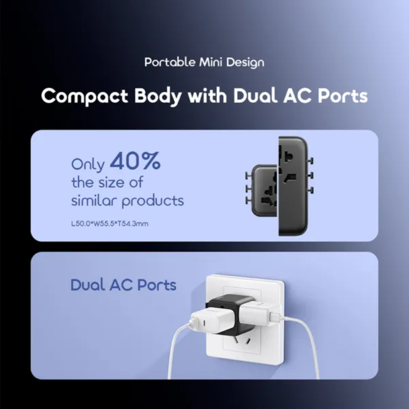 Oraimo PowerOmni 251 2500W Multi-Plug Travel Converter (OCW-T01)