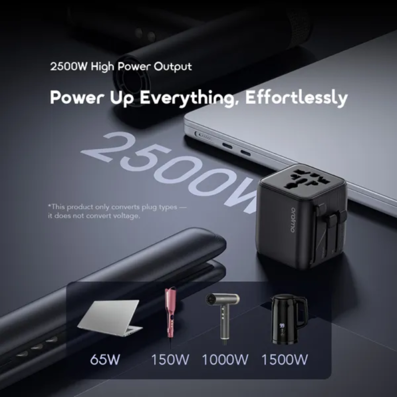 Oraimo PowerOmni 251 2500W Multi-Plug Travel Converter (OCW-T01)