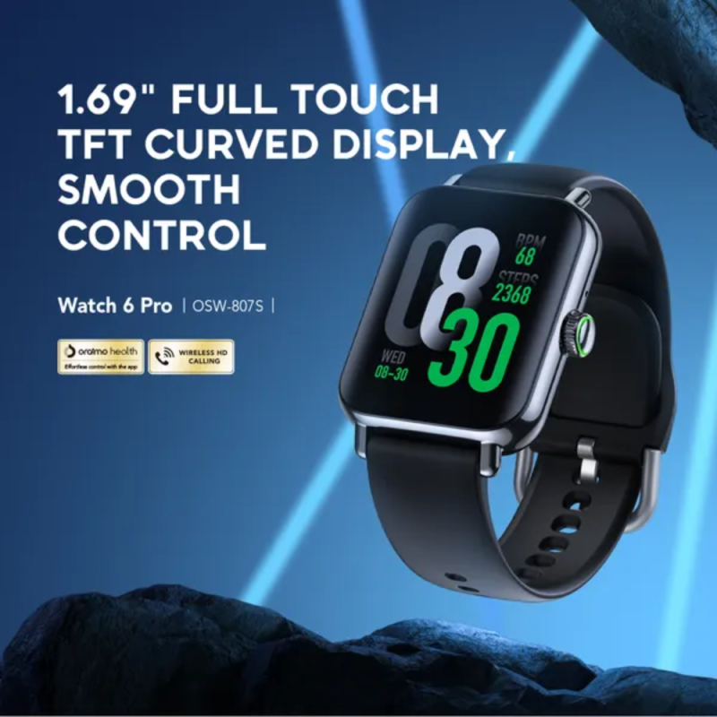 Oraimo Watch 6 Pro 1.69'' Full Touch Smart Watch (OSW-807S)