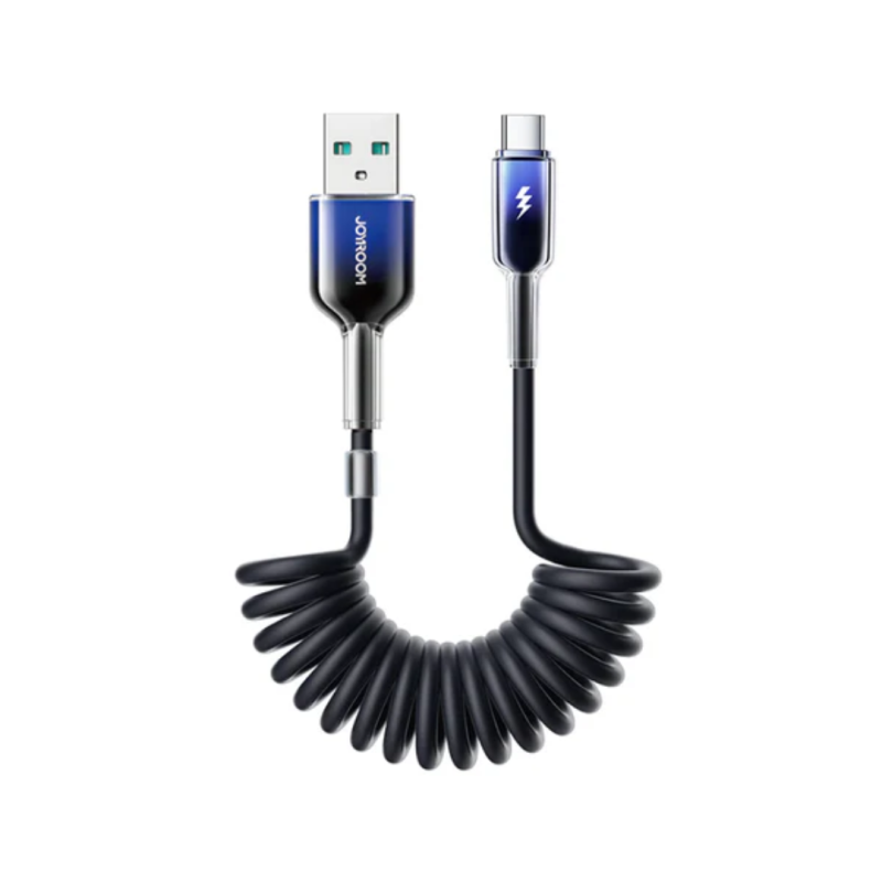 Joyroom Coiled Fast Charging Data Cable (Type-C to Type-C) 1.5m Black ‚Äì S-A43
