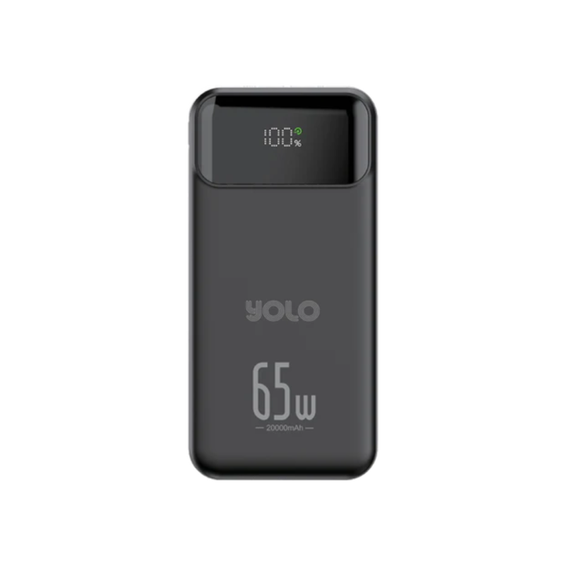 Yolo Turbo 65w Powerbank 20000mah Black Y-704