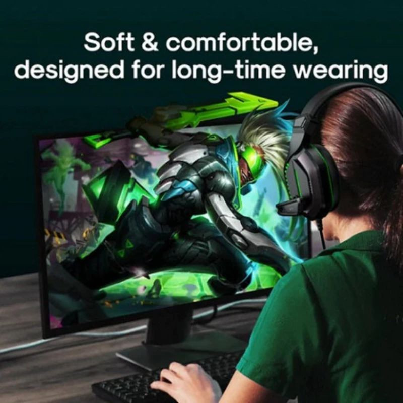 Joyroom Wired Gaming Headset With Led Light In JR-HG1