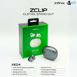 Infinix ZCLIP Noice Cancellation NC Earbuds XE04