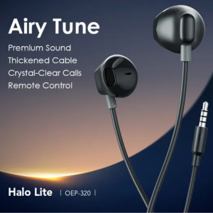 Oraimo Halo Lite 3.5MM Half In-ear Earphone (OEP-320) | With Official Six Months Brand Warranty | Authentico.pk